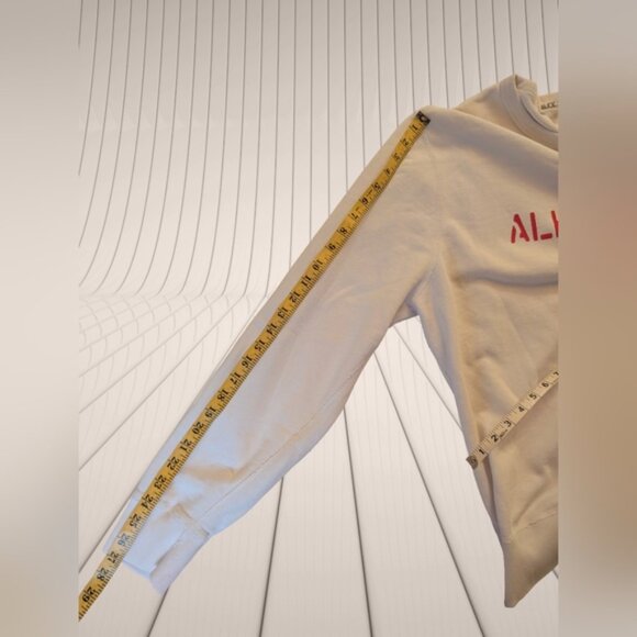 Alex Mill NYC Crewneck Cream Pullover Sweatshirt XL 100% Cotton - Picture 3 of 6